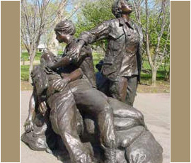 Honoring the nurses who served. “Not all women wore love beads in the sixties.” The Vietnam Women’s Memorial